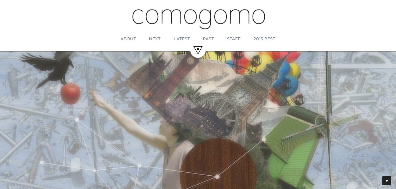Comogomo Website Layout Comogomo Website Layout